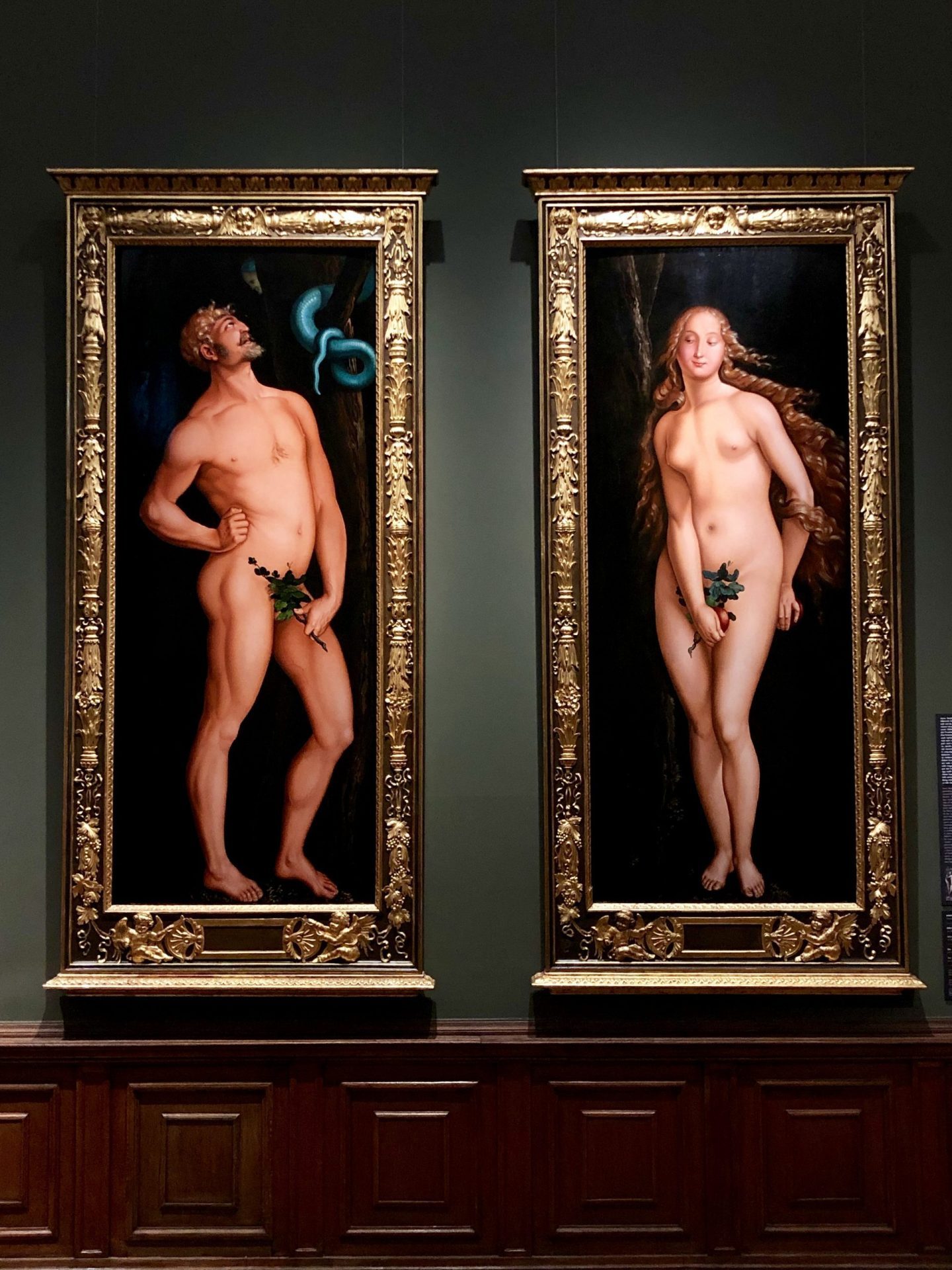 Hans Baldung Grien, Adam and Eve, 1525, Szépművészeti Múzeum, Budapest Nicholas Hall Renaissance nude