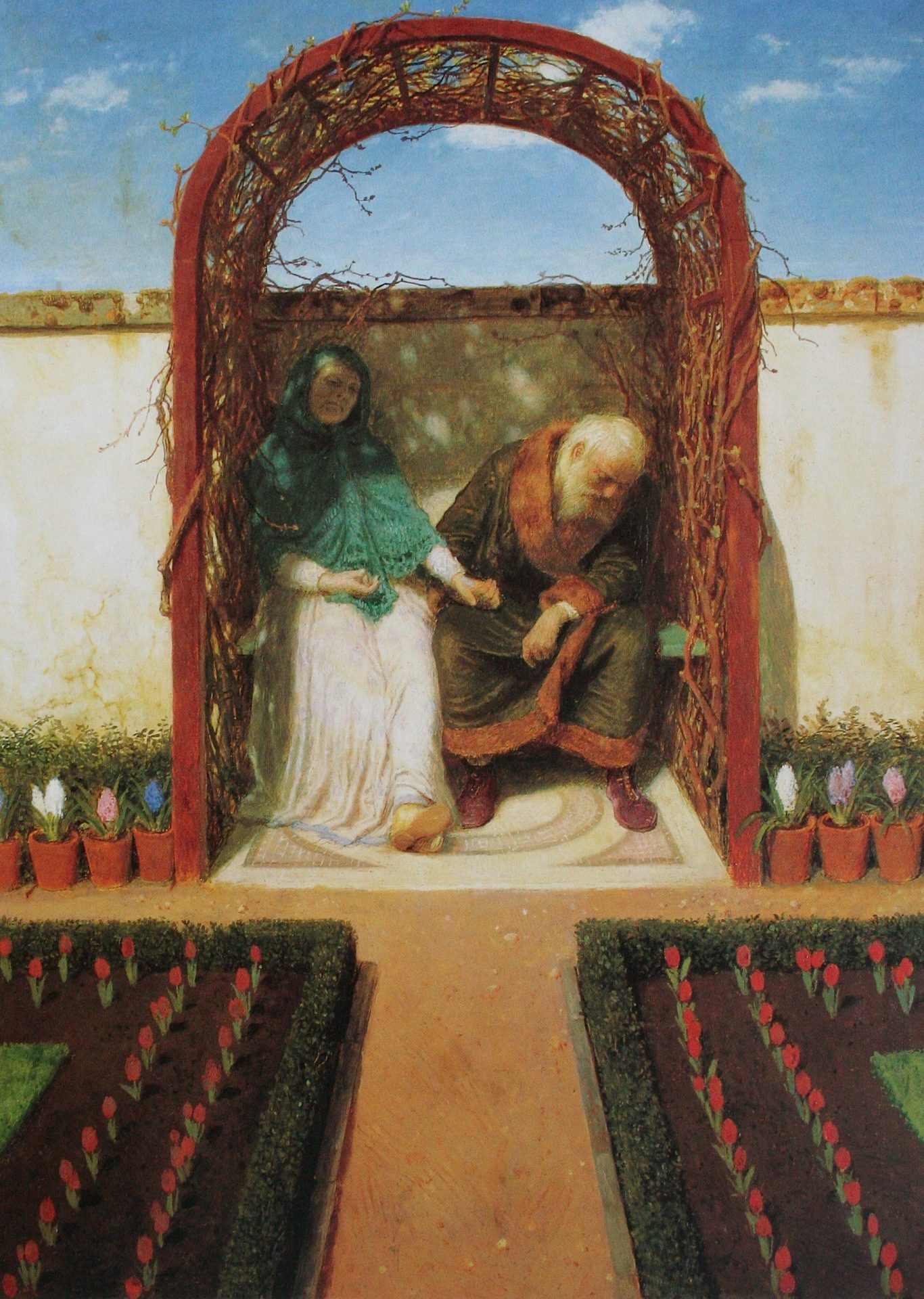 Arnold Böcklin_In der Gartenlaube, 1891_Under the arbor_Kunsthaus Zürich