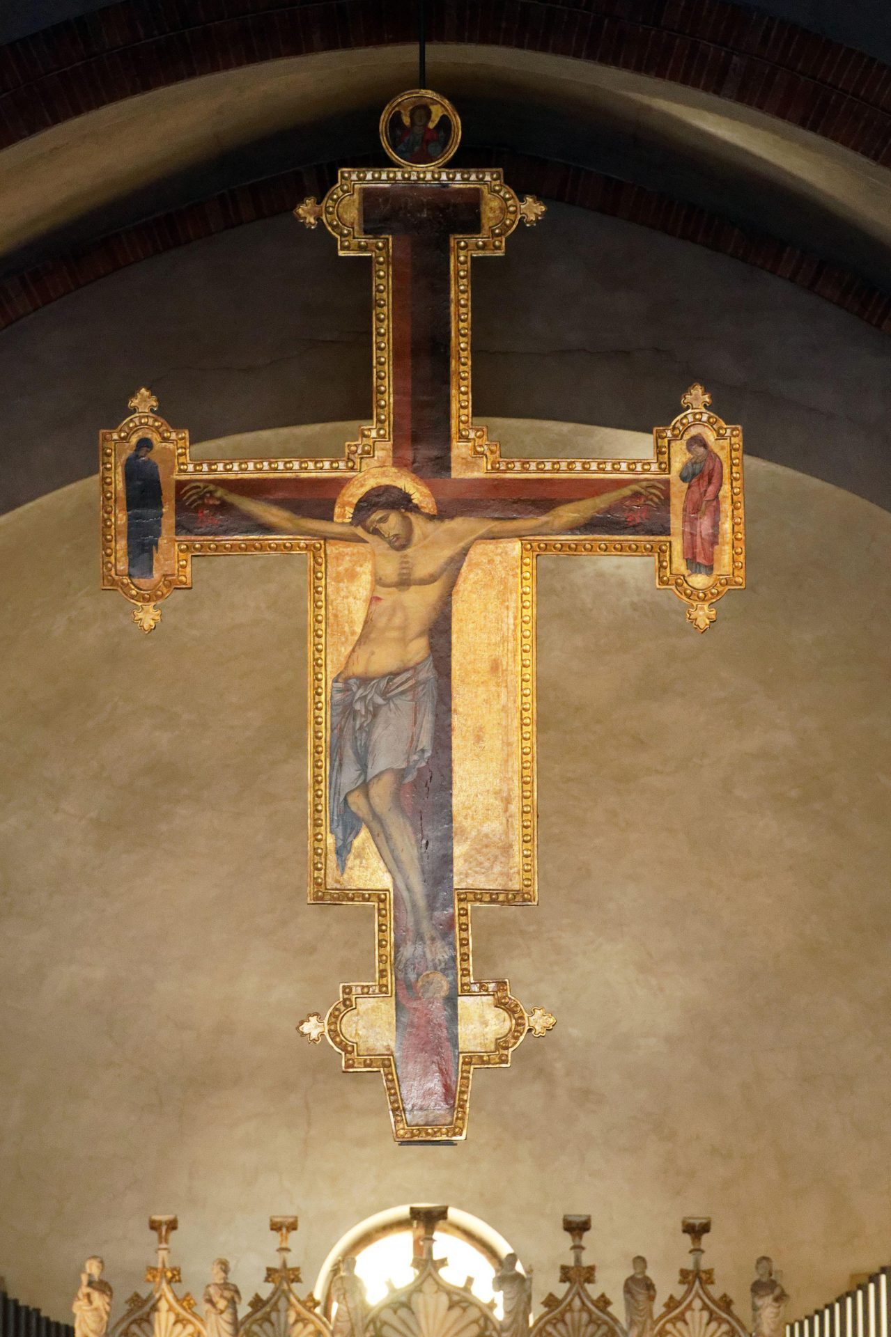 Bernardo Daddi, Suspended Cross, Museo della Basilica di Sant'Eustorgio, Milan © Hemis / Alamy Stock Photo