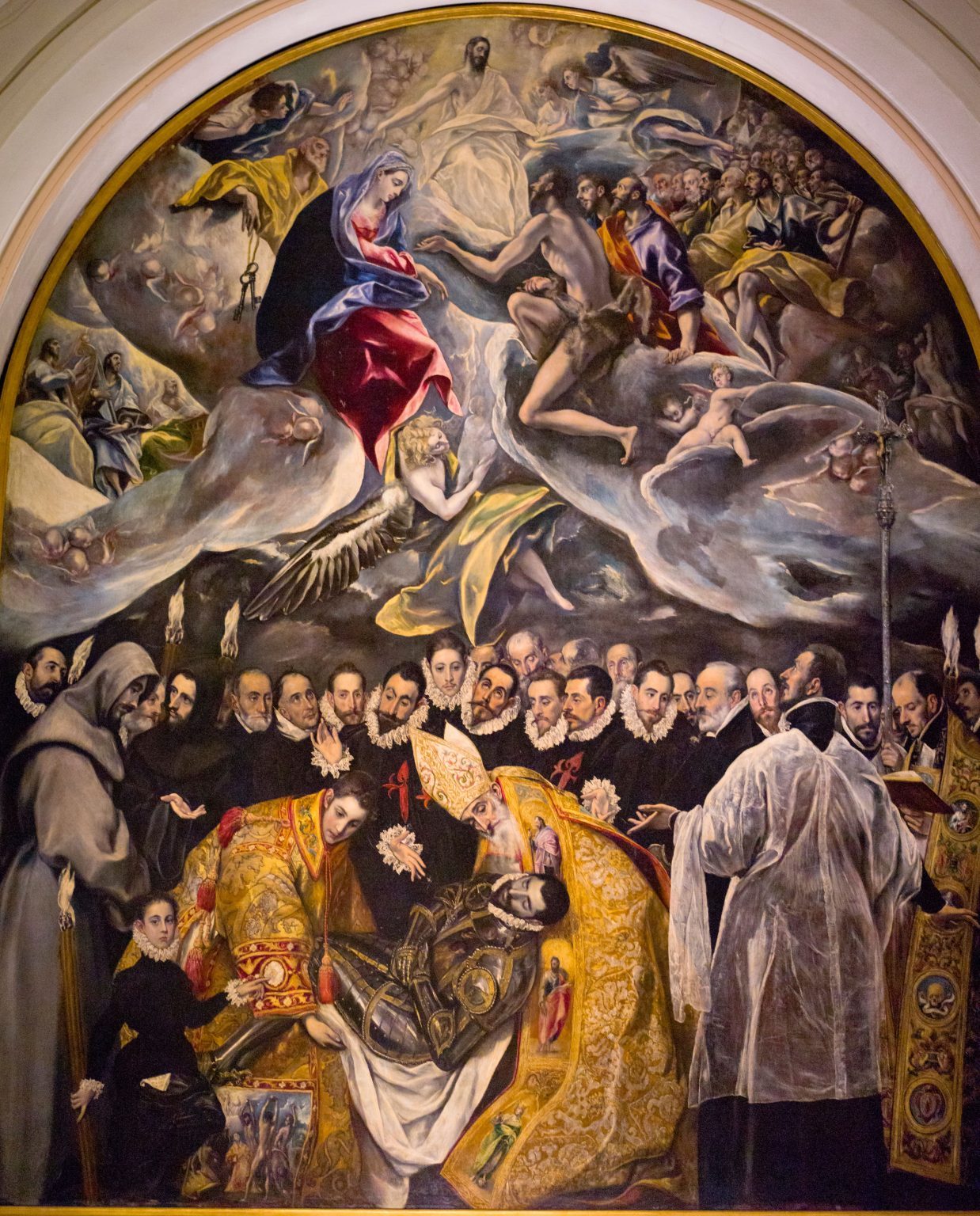 El Greco, Burial of the Count of Orgaz, 1586, Iglesia de Santo Tomé, Toledo © Albert Knapp / Alamy Stock Photo
