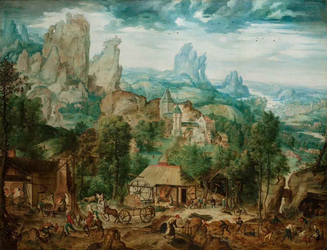 Herri met de Bles, Landscape with metal foundary, National Gallery prague