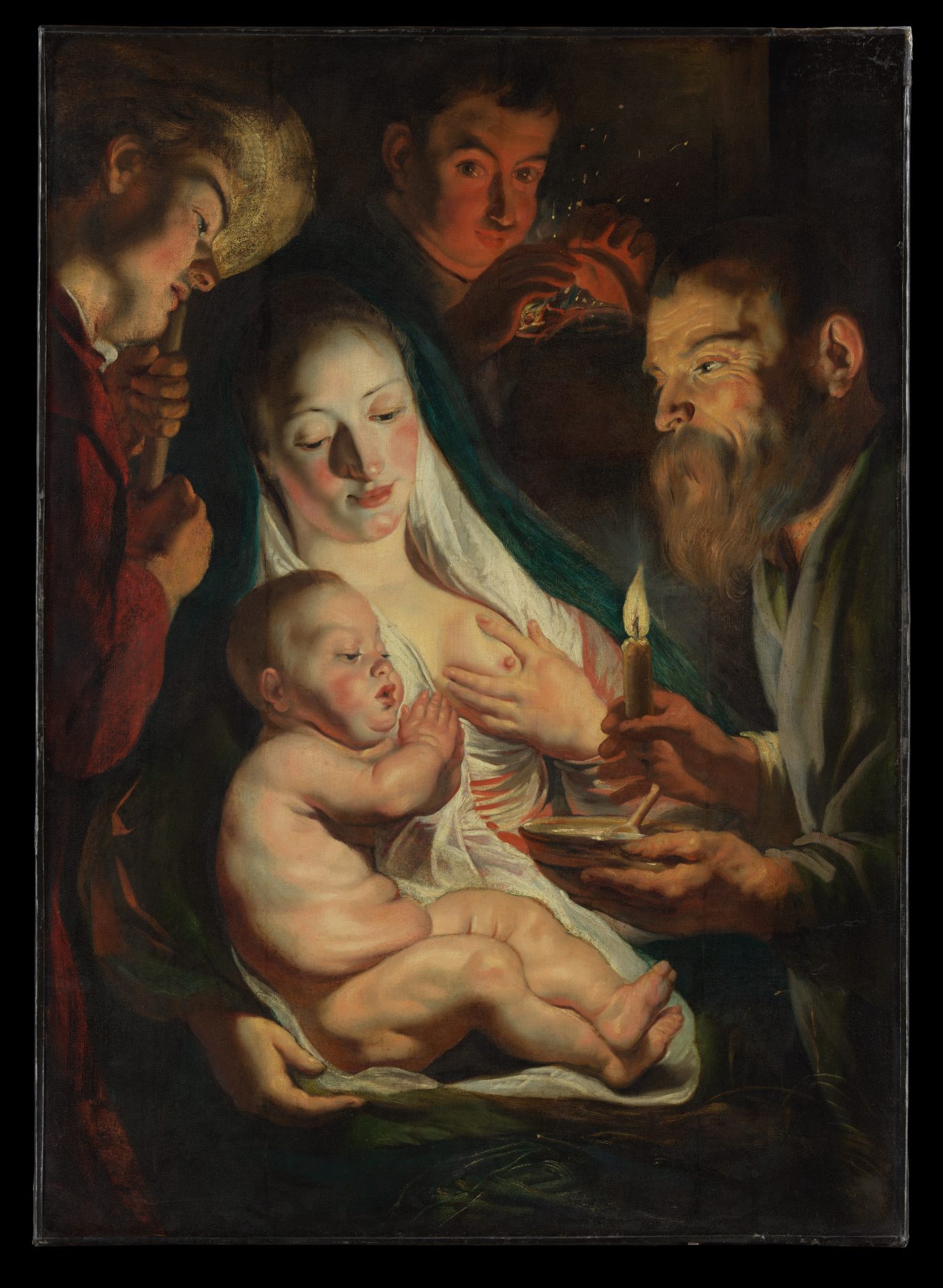 Jacob Jordaens Jacque, The Holy Family with Shepherds, The Metropolitan Museum of Art, New York earliest known painting by Jordaens