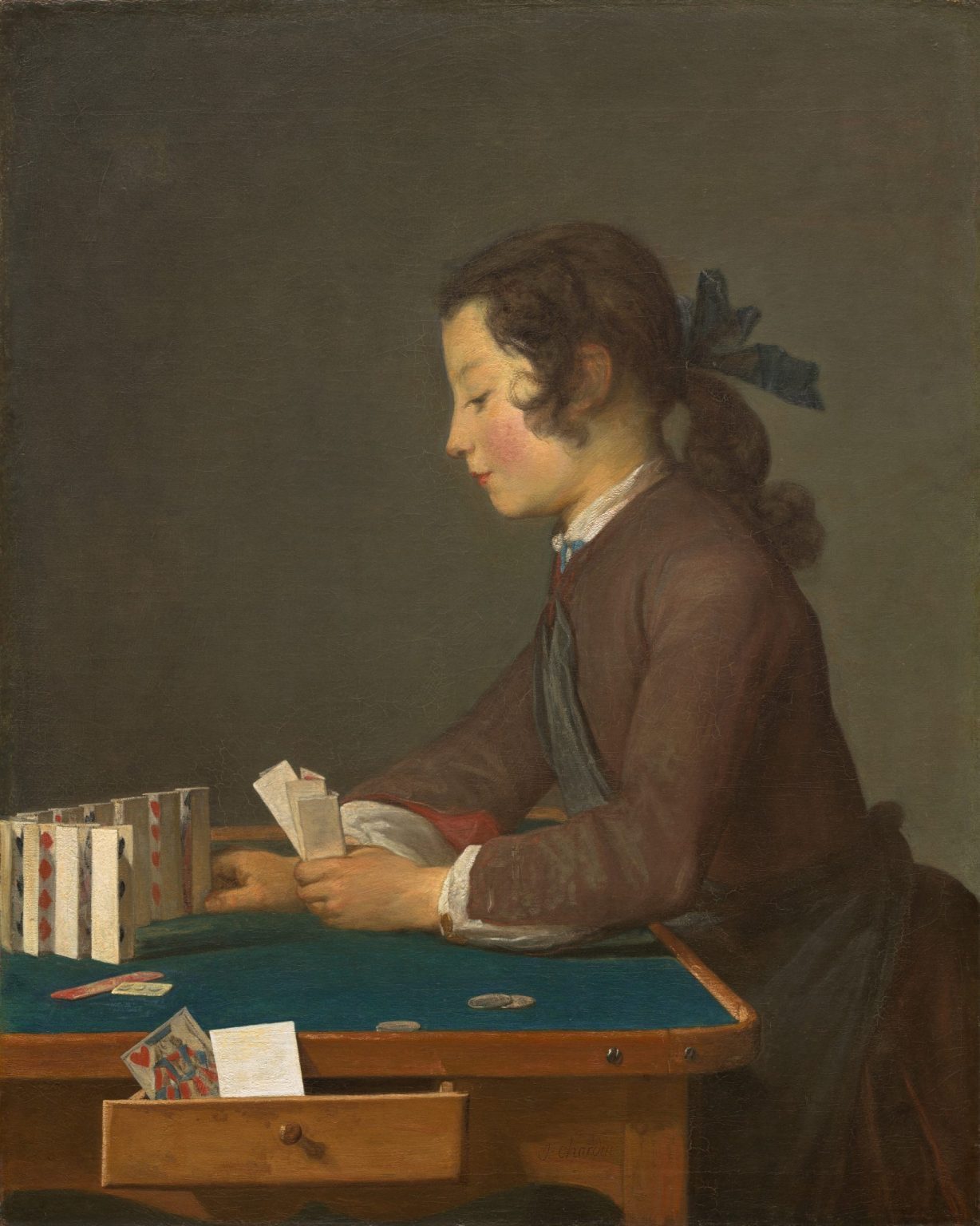 Jean-Baptiste-Simeon Chardin, House of Cards, National Gallery Washington DC