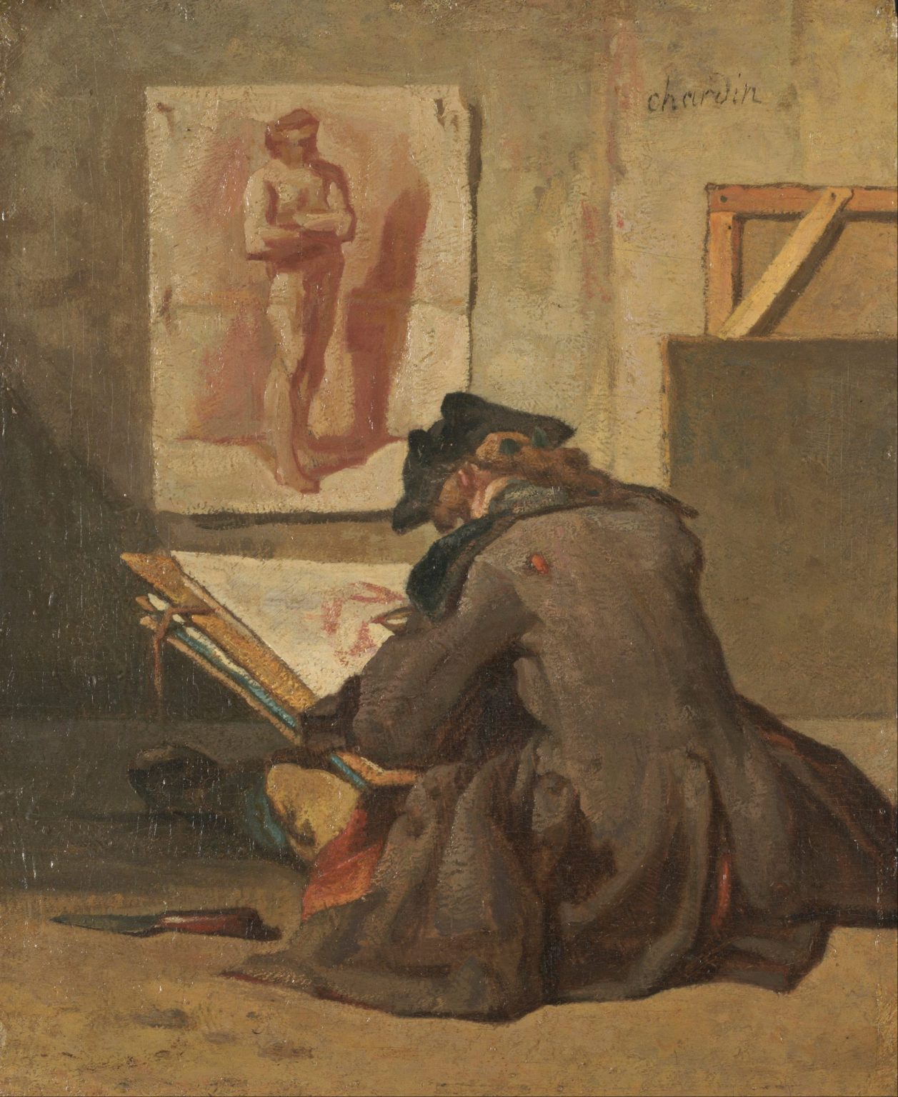Jean Siméon Chardin_Young Student Drawing, 1738_Kimbell Art Museum Texas