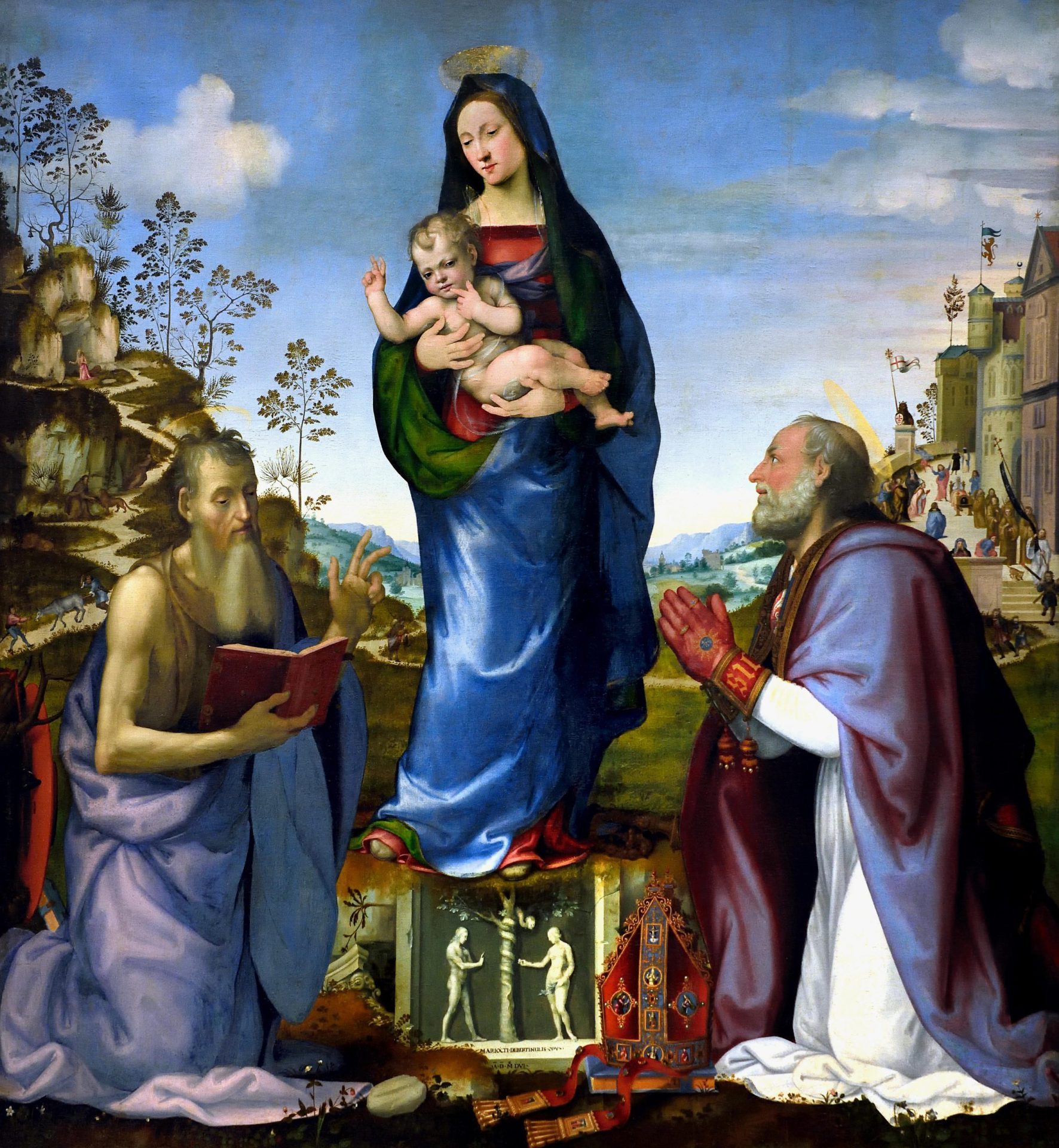 Madonna and Child with Saints James and Zenobius | Nicholas Hall Madonna and Child with Saints James and Zenobius | Nicholas Hall