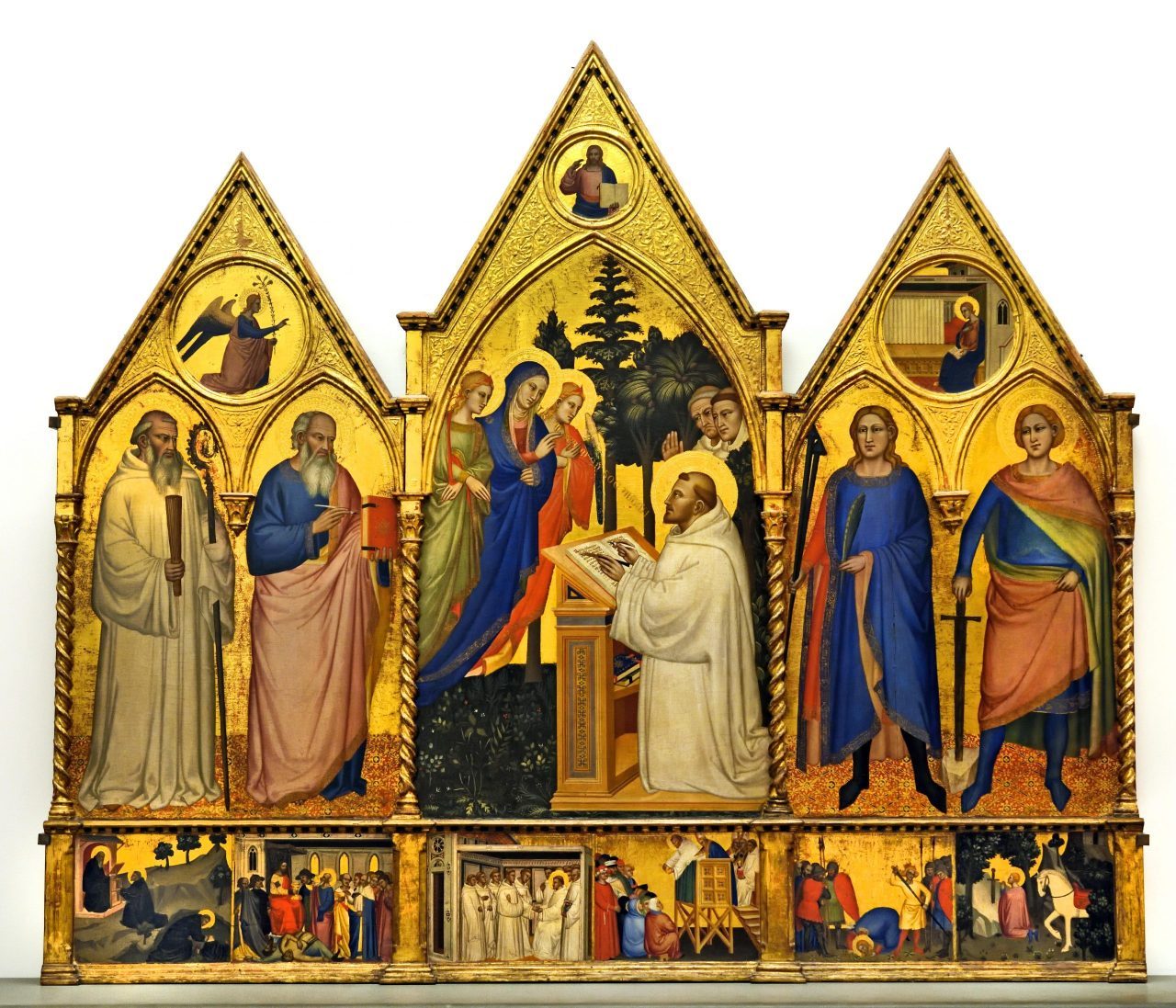 Matteo di Pacino_Master of the Rinuccini Chapel_Apparition of the Virgin to Saint Bernard_Accademia Florence © Peter Horree / Alamy Stock Photo