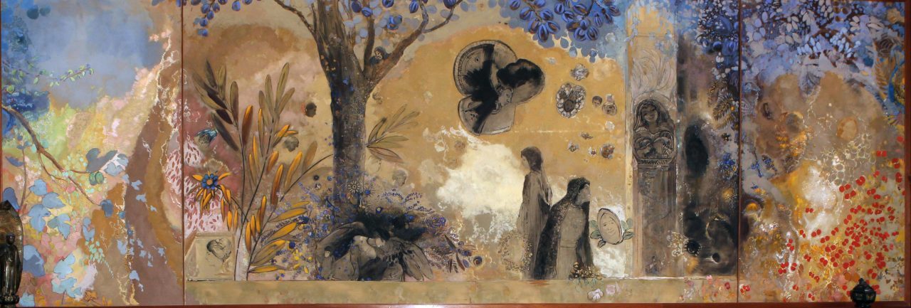 Redon, Odilon, La Nuit, 1910-11, Collection of Abbaye de Fontfroide, Narbonne.