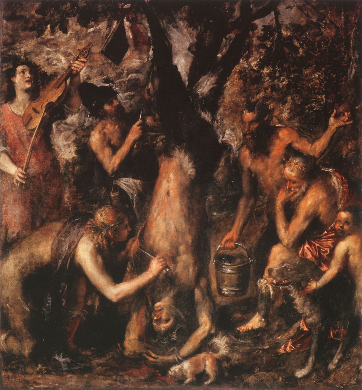 Titian, The Flaying of Marsyas, Archbishop's Palace, Kromeriz, Czech Republic © Dennis Hallinan / Alamy Stock Photo