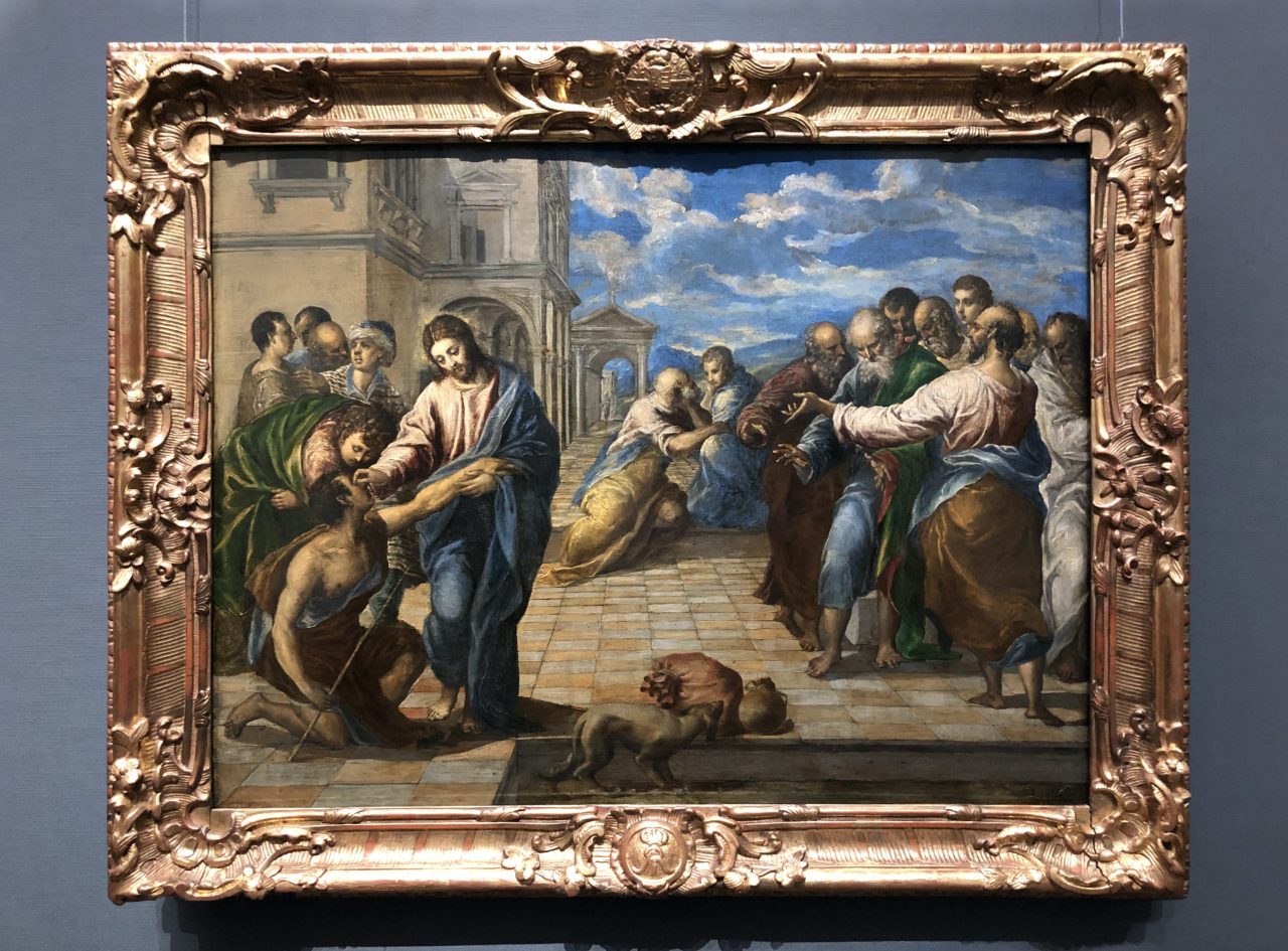 el Greco, Christ Healing the Blind, Staatliche Kunstsammlungen Dresden. Venetian period El Greco