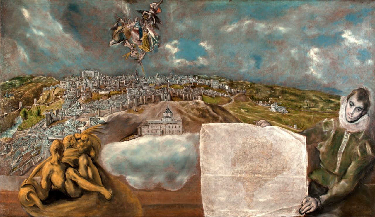 El Greco, View and Plan of Toledo © Museo del Greco, Toledo