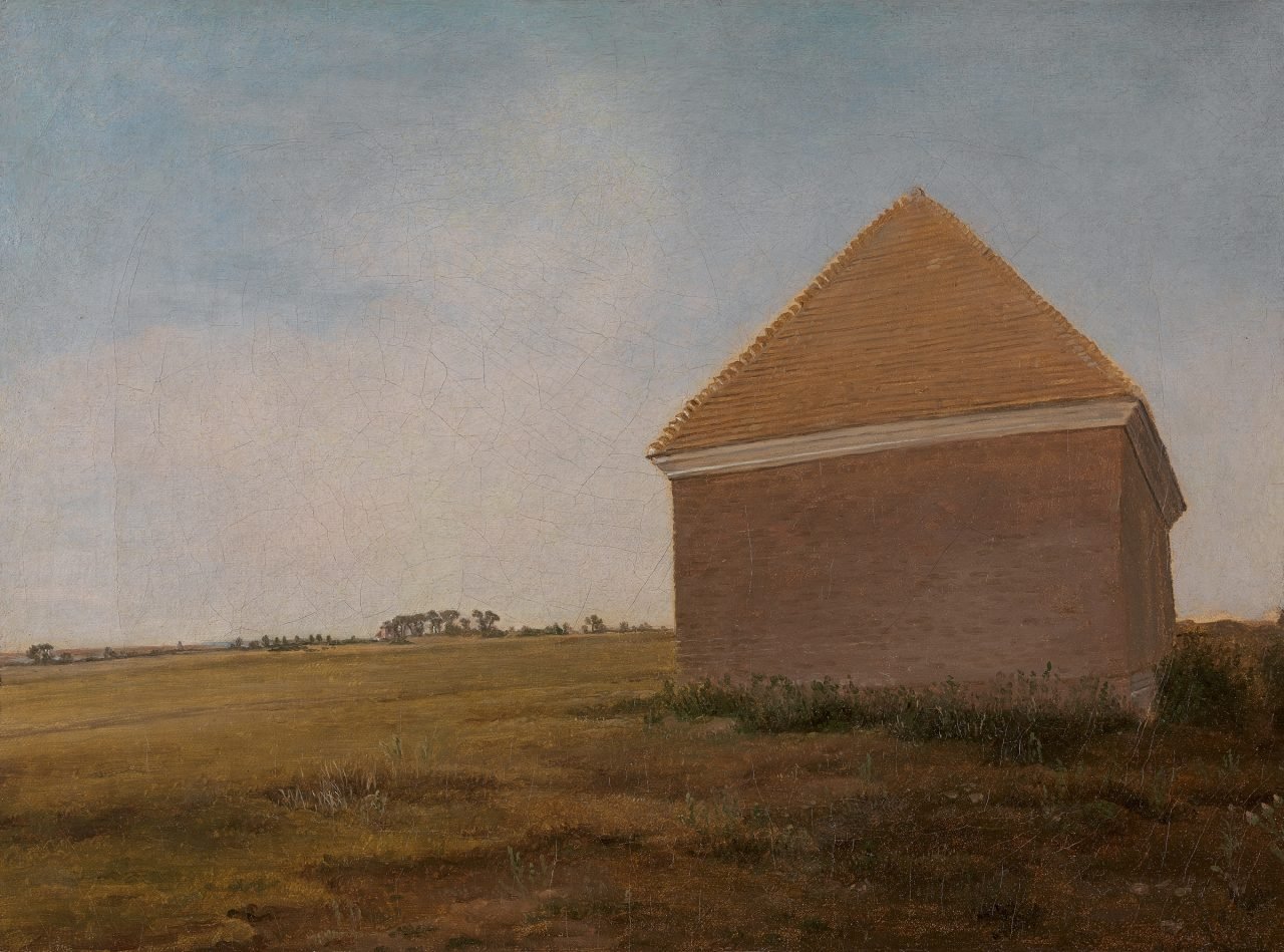 George Stubbs, Newmarket Heath, with the King's stables rubbing house at the finish of the Beacon Course, ca. 1765, oil on canvas © Yale Center for British Art, Paul Mellon Collection N2001.2.60
