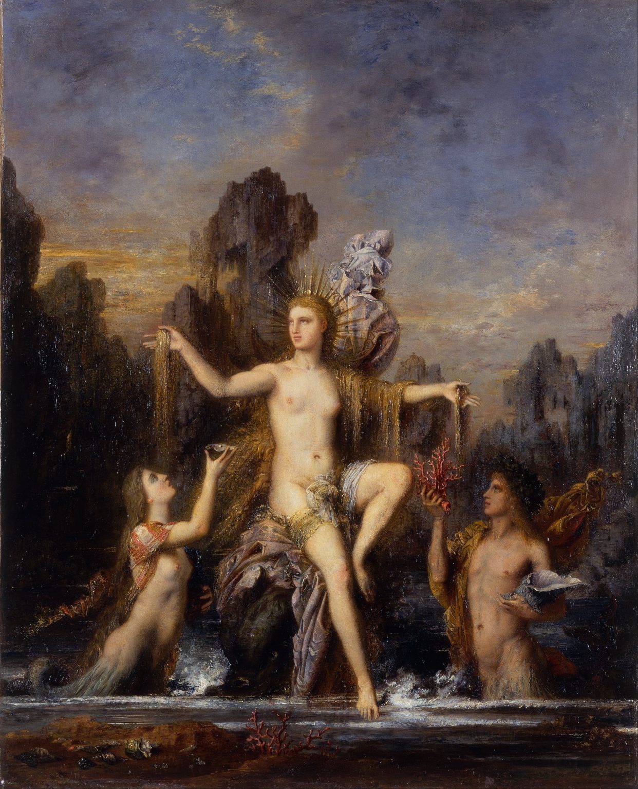 Gustave Moreau_Venus Rising from the Sea, 1866_Israel Museum, Jerusalem_Venus sortant de l'Onde
