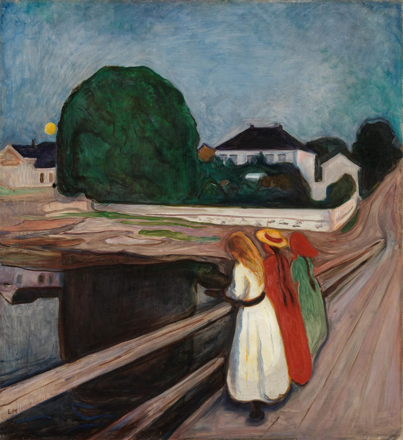 Edvard Munch, The Girls on the Bridge, 1901, Nasjonalmuseet, Oslo_