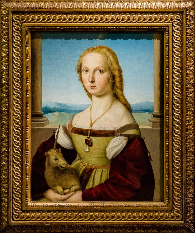 Portrait of a Young Woman with Unicorn | Nicholas Hall