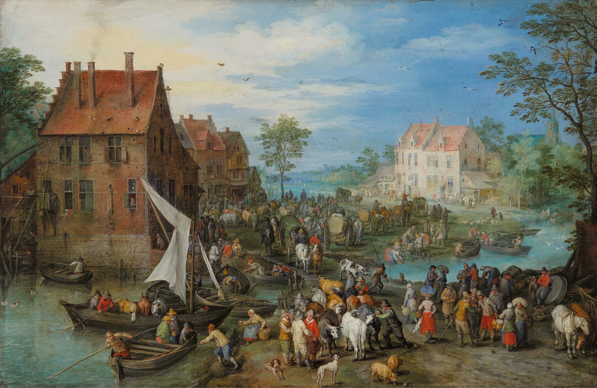 Jan Brueghel the Elder / The Flemish Fair Nicholas Hall
