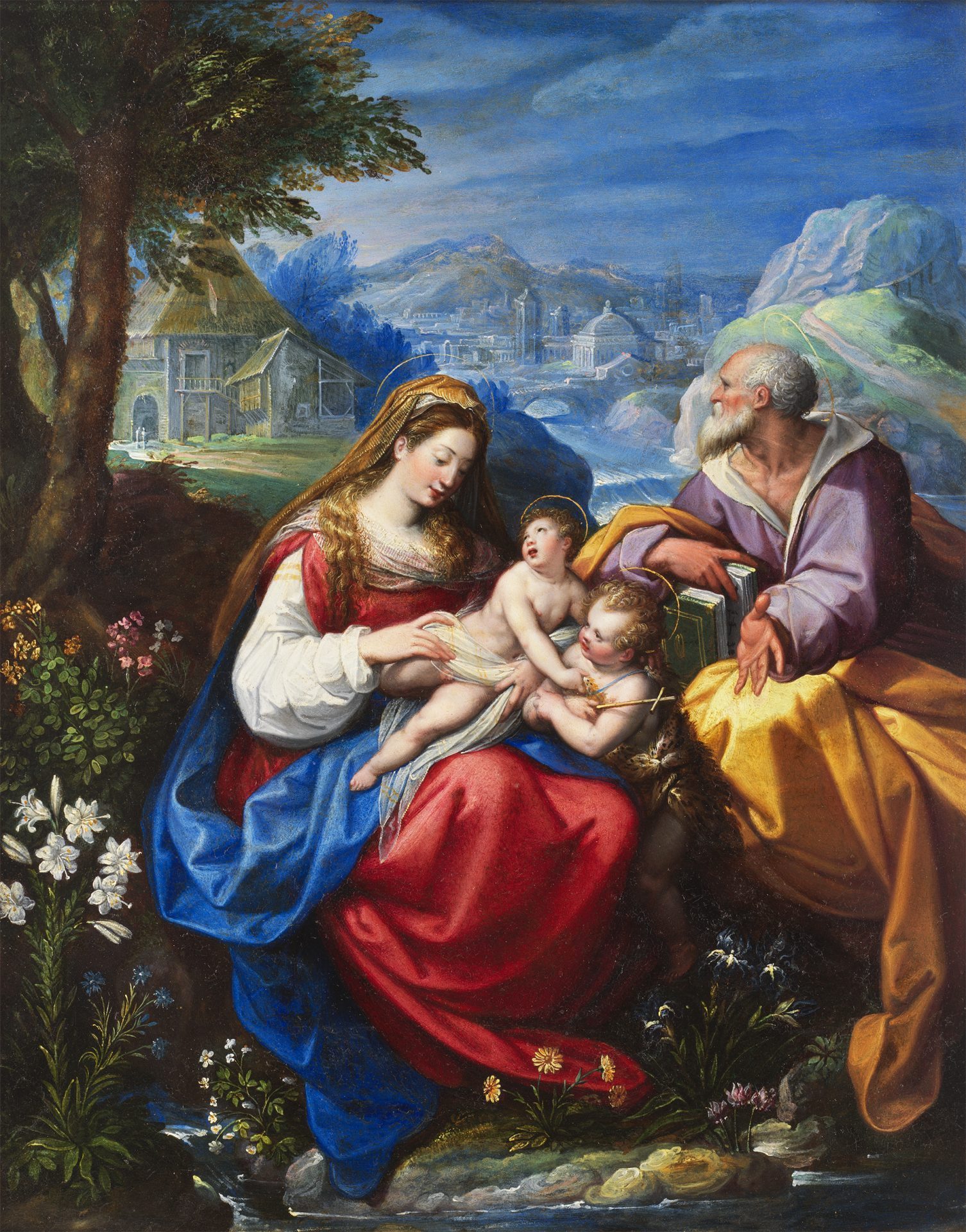 Jacopo Zucchi / The Holy Family with the Infant Saint John the