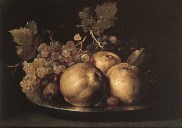 A Pear and Apples on a Pewter Plate | Nicholas Hall