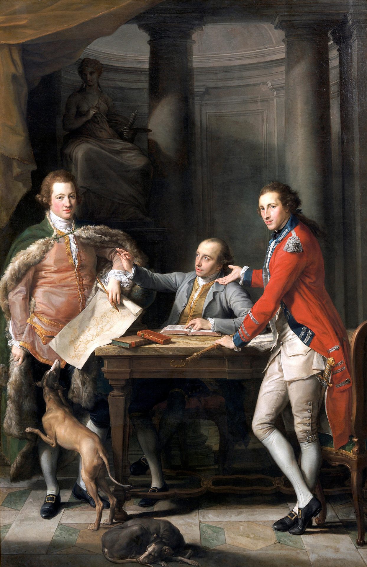 Pompeo Batoni, Sir Watkin Williams-Wynn, 4th Bt., Thomas Apperly and Captain Edward Hamilton,National Museum, Cardiff.